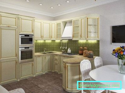 Дизайн кухні вітальні 14 кв м - фото інтер'єрів