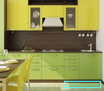 324-Кухня оливкового кольору - 95 фото